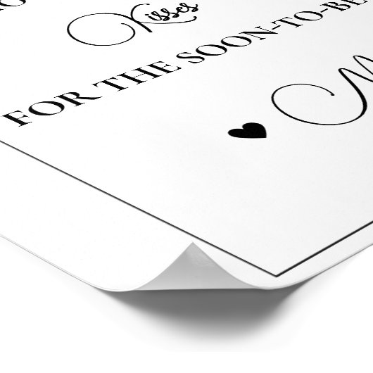 Fall Pumpkin wie viele Küsse Brautparty Poster (Ecke)