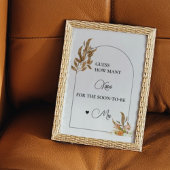 Fall Pumpkin wie viele Küsse Brautparty Poster