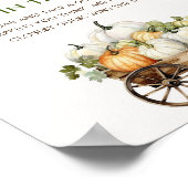 Fall Pumpkin Wie viele Pumpkins Baby Showspiel Poster (Ecke)
