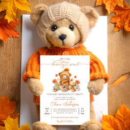 Fall Pumpkin wir frühzeitig abwarten Baby Dusche Einladung