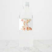 Fall Pumpkin Woodland Babydusche Wasserflaschenetikett (Rückseite)