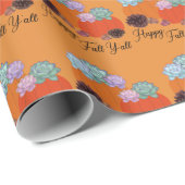 Fall pumpkin Wrapping Paper Geschenkpapier (Rolleneckpunkt)