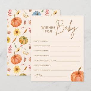 Fall Pumpkin wünscht sich ein Baby-Duschspiel