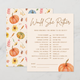 Fall Pumpkin würde sie eher Baby Showspiel