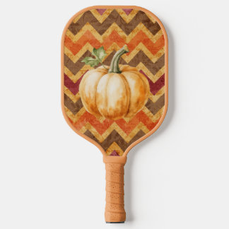 Fall Pumpkin Zickzack Pickleball Schläger