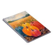 Fall Pumpkins | Autumn Landscape Watercolor Notizblock (Rechte Seite)