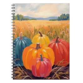 Fall Pumpkins | Autumn Landscape Watercolor Notizblock