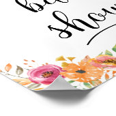 Fall Pumpkins Baby Dusche Willkommenspender Poster (Ecke)