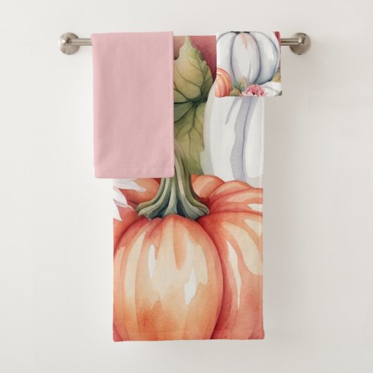 Fall Pumpkins Badhandtuch Set (Insitu)