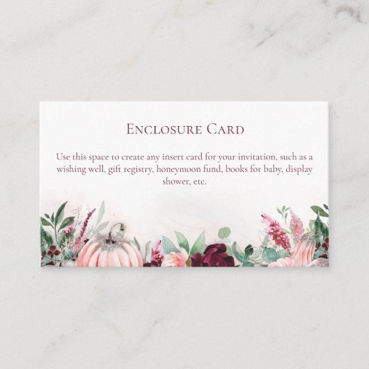 Fall Pumpkins Begleitkarte (Vorderseite)