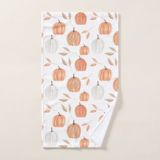 Fall Pumpkins & Blätter Badhandtuch Set (Handtuch)