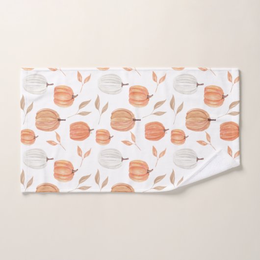Fall Pumpkins & Blätter Badhandtuch Set (Handtuch)