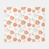 Fall Pumpkins & Blätter Fleece Blanket (Vorderseite (Horizontal))