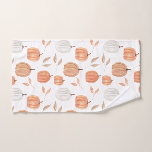 Fall Pumpkins & Blätter Handtuch (Handtuch)