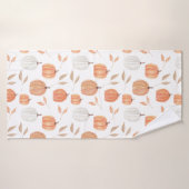 Fall Pumpkins & Blätter Handtuch Badehandtuch (Badehandtuch)