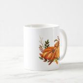 Fall Pumpkins-Blätter Kaffeetasse (VorderseiteRechts)