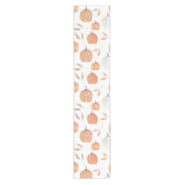 Fall Pumpkins & Blätter Kurzer Tischläufer