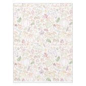 Fall Pumpkins, Blätter & Warm Vibes Tischdecke (Vorderseite)