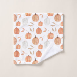 Fall Pumpkins & Blätter Waschlappen