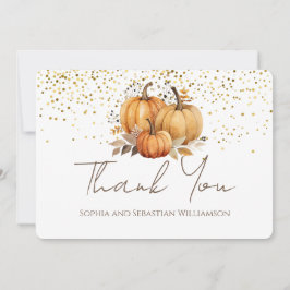 Fall Pumpkins Boho Vielen Dank Dankeskarte