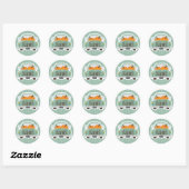 Fall Pumpkins Danke Stickers (Blatt)