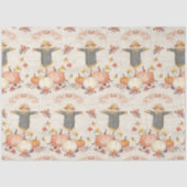 Fall Pumpkins ernten Herbstleaf Rustikale Dekoupag Seidenpapier (Vorderseite)