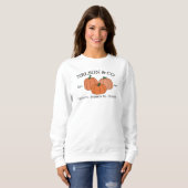 Fall Pumpkins Family or Company Custom Name Year Sweatshirt (Vorne ganz)