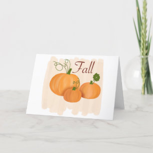 Fall Pumpkins Feiertagskarte