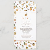 Fall Pumpkins Friendsgiving-Erntedank Menükarte (Vorne/Hinten)