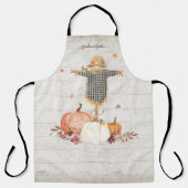 Fall Pumpkins Grandma Garden Scarecrow Rustikales  Schürze (Vorderseite)