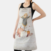 Fall Pumpkins Grandma Garden Scarecrow Rustikales  Schürze (InSitu)