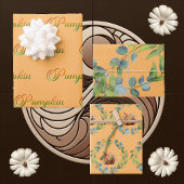 Fall Pumpkins Greenery Fall wreath Autumn Foliage  Geschenkpapier Set