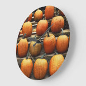 Fall pumpkins große wanduhr (Winkel)