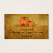 Fall Pumpkins Hang Tag (Rückseite)