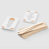 Fall Pumpkins Hochzeitsprogramm Hand Fans Fächer (Non-assembled)