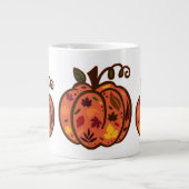 Fall Pumpkins Jumbo-Tasse (Vorderseite)