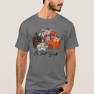 Fall Pumpkins Leopard Es ist Fall Y'all Leopard Pu T-Shirt