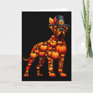 Fall Pumpkins Mops Form Cane Corso Niedlich Form a Karte