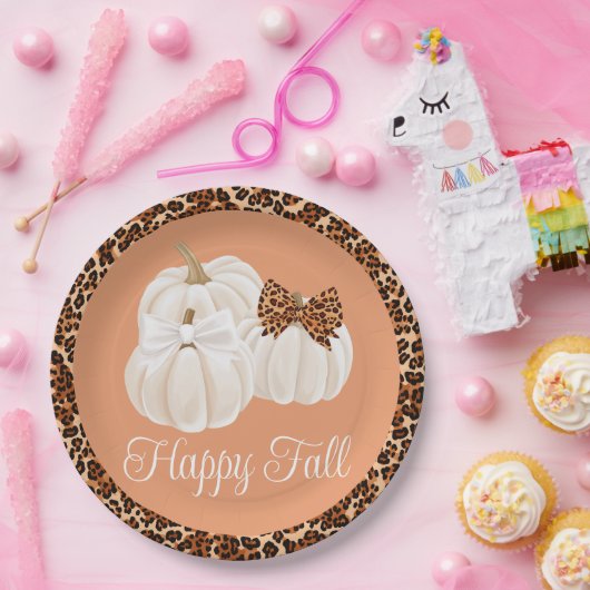 Fall Pumpkins Niedlich Happy Fall Pappteller (Party)