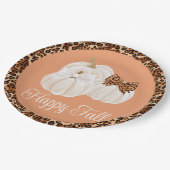 Fall Pumpkins Niedlich Happy Fall Pappteller (Schrägansicht)