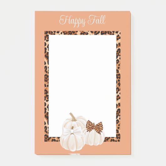 Fall Pumpkins Niedlich Happy Fall Post-it Klebezettel (Vorderseite)
