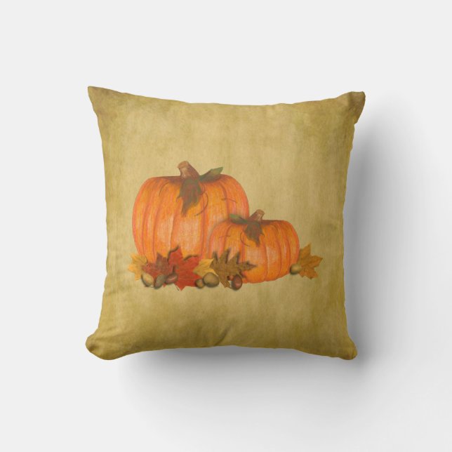 Fall Pumpkins Pillow Kissen (Vorderseite)