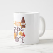 Fall Pumpkins, Pumpkins behielt mich Nice Jumbo-Tasse (Vorderseite Rechts)