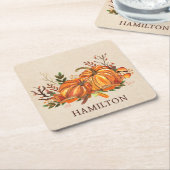 Fall Pumpkins Rechteckiger Pappuntersetzer (angewinkelt)