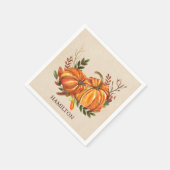 Fall Pumpkins Serviette (Ecke)