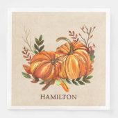 Fall Pumpkins Serviette (Vorderseite)