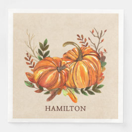 Fall Pumpkins Serviette