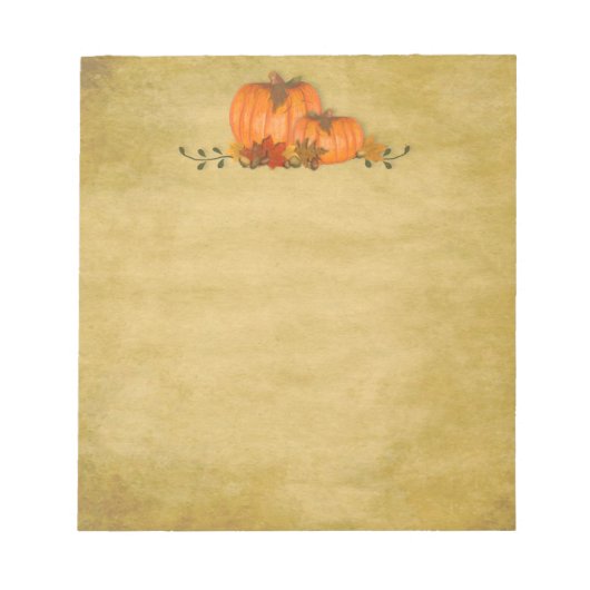 Fall Pumpkins Small Notepad Notizblock (Vorderseite)