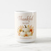 Fall Pumpkins & Sonnenblumen | Eleganter Erntedank Kaffeetasse (Mittel)