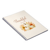 Fall Pumpkins & Sonnenblumen | Eleganter Erntedank Notizblock (Rechte Seite)